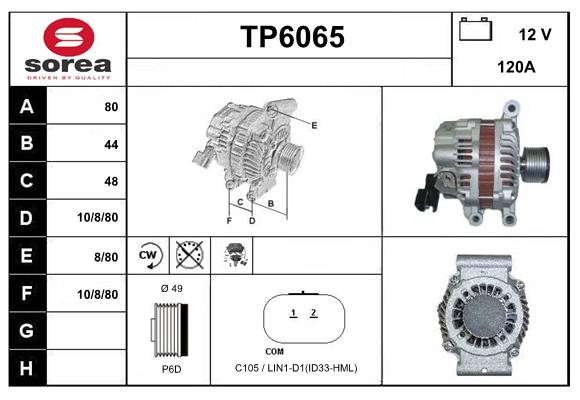 Alternator (TP6065)