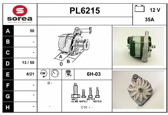 Alternator (PL6215)