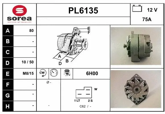Alternator (PL6135)