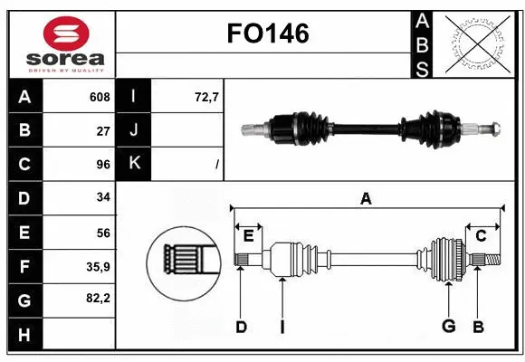 Drive Shaft (FO146)