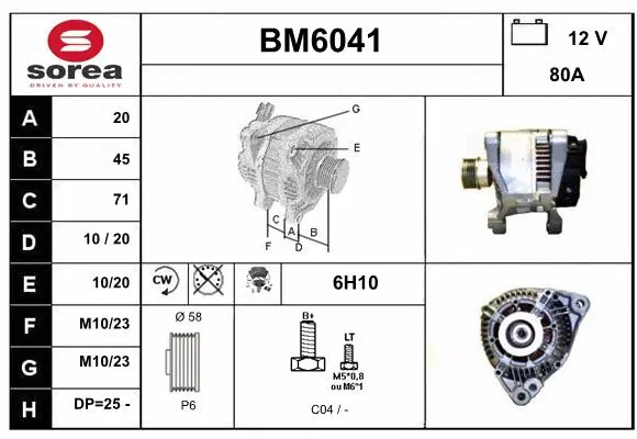 Alternator (BM6041)