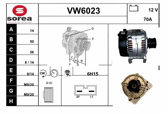 Alternator (VW6023)