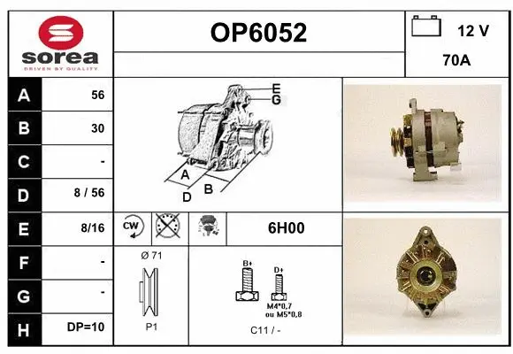 Alternator (OP6052)