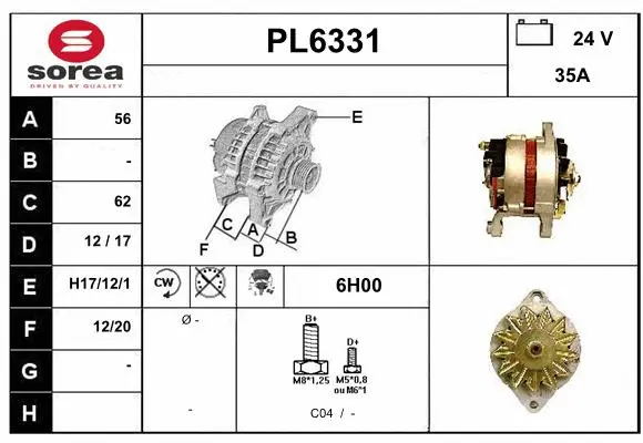 Alternator (PL6331)