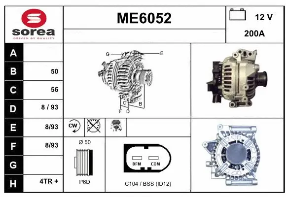 Alternator (ME6052)