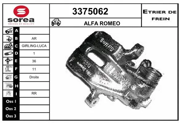 Brake Caliper (3375062)
