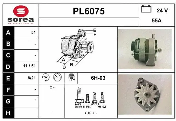 Alternator (PL6075)