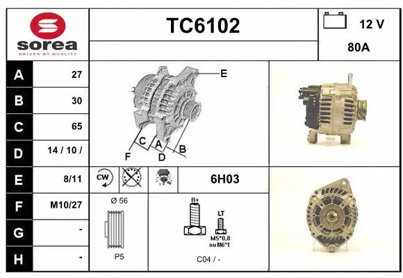 Alternator (TC6102)