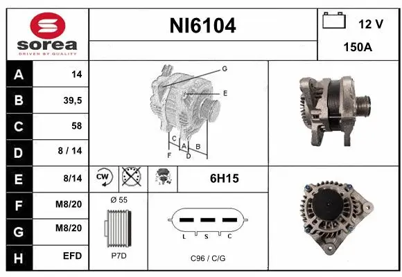 Alternator (NI6104)
