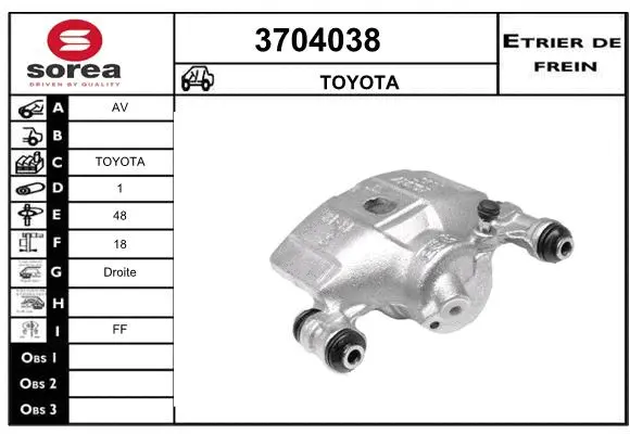 Brake Caliper (3704038)