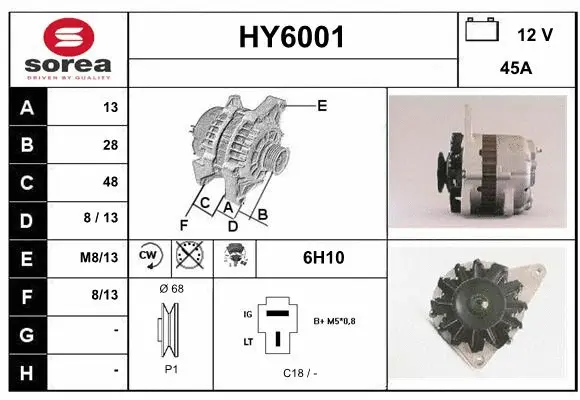 Alternator (HY6001)
