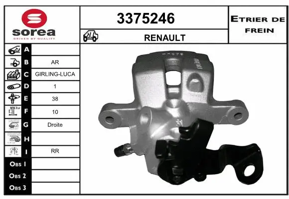 Brake Caliper (3375246)