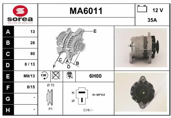 Alternator (MA6011)