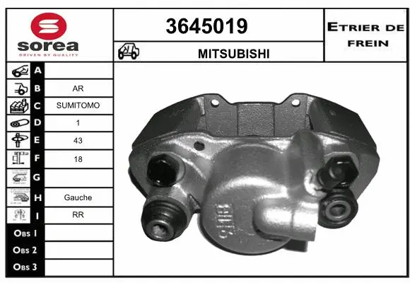 Brake Caliper (3645019)