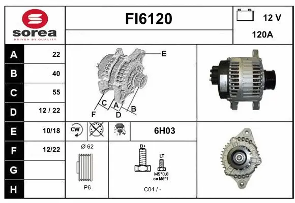 Alternator (FI6120)