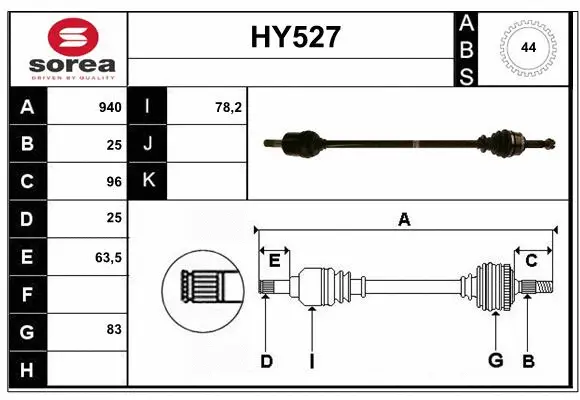 Drive Shaft (HY527)