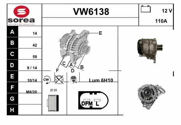Alternator (VW6138)