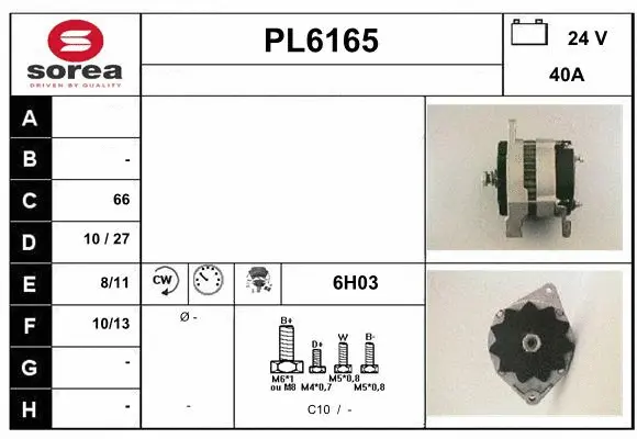 Alternator (PL6165)