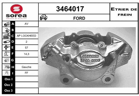 Brake Caliper (3464017)