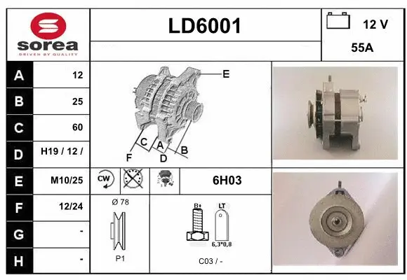Alternator (LD6001)
