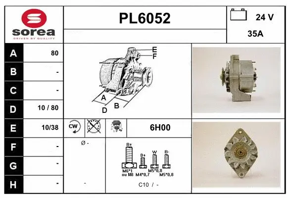 Alternator (PL6052)