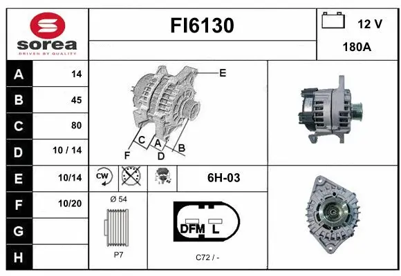 Alternator (FI6130)