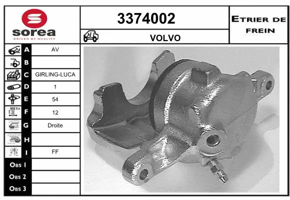 Brake Caliper (3374002)