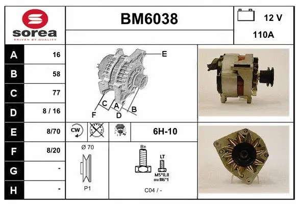 Alternator (BM6038)