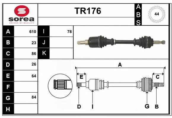 Drive Shaft (TR176)