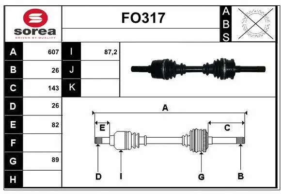 Drive Shaft (FO317)