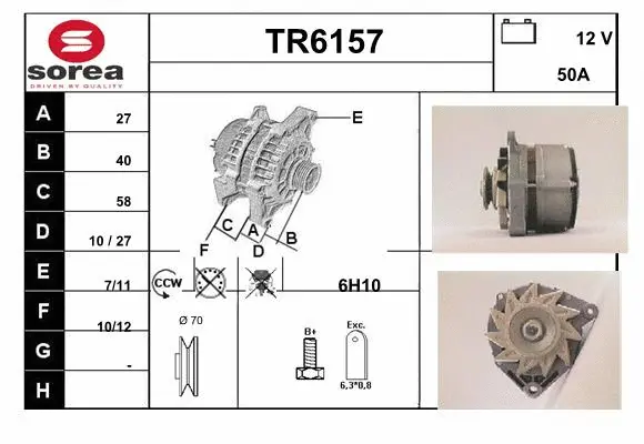 Alternator (TR6157)
