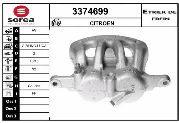 Brake Caliper (3374699)