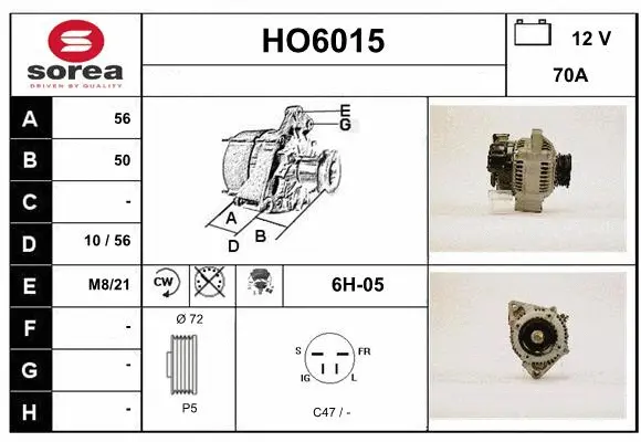 Alternator (HO6015)