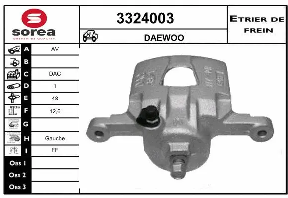 Brake Caliper (3324003)