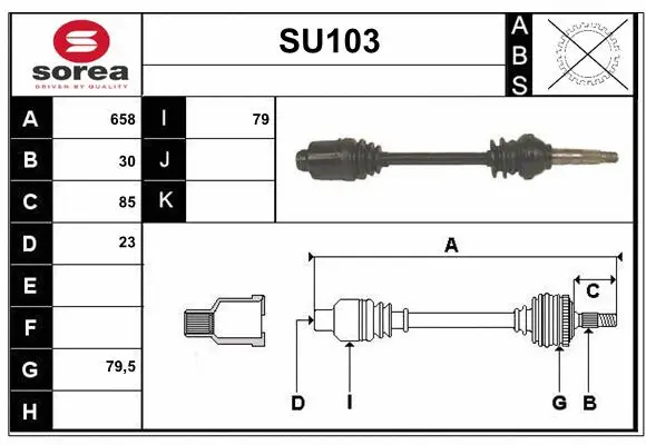 Drive Shaft (SU103)