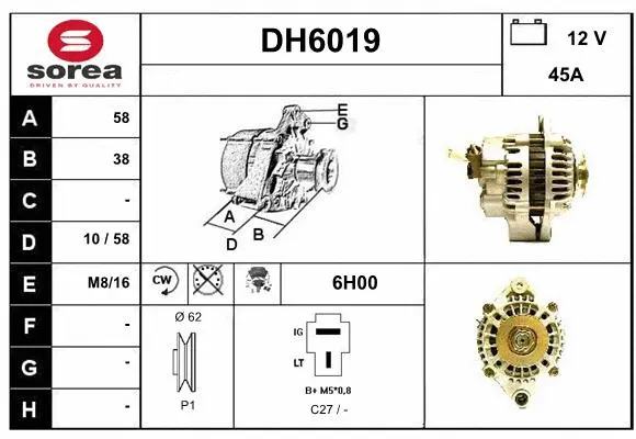 Alternator (DH6019)