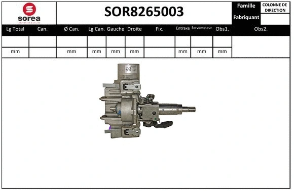Steering Column (SOR8265003)
