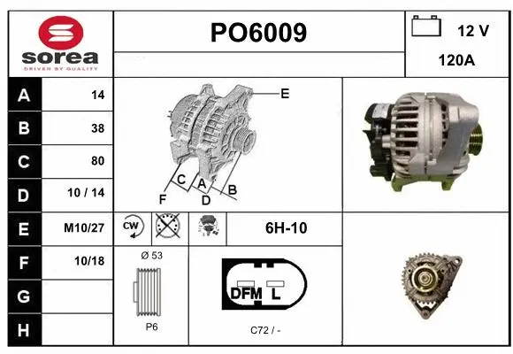 Alternator (PO6009)