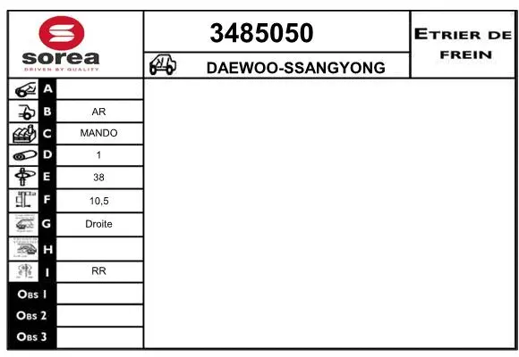 Brake Caliper (3485050)