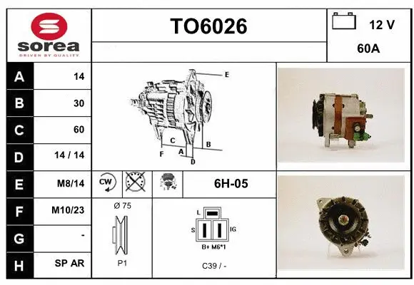 Alternator (TO6026)