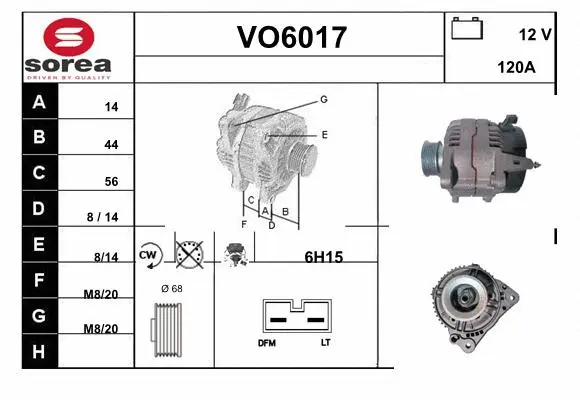 Alternator (VO6017)
