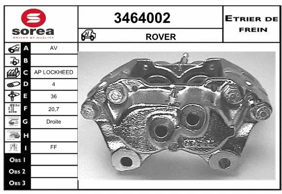 Brake Caliper (3464002)