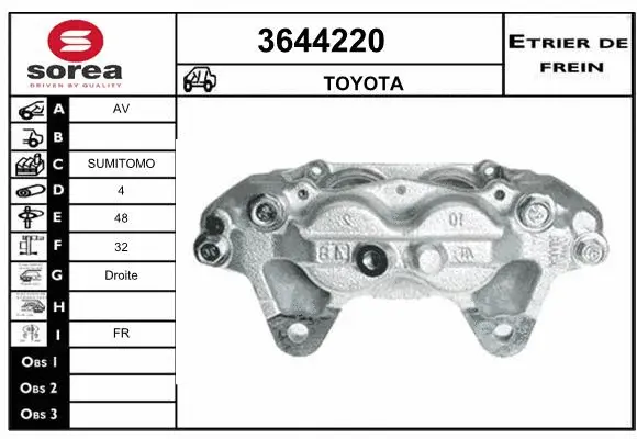 Brake Caliper (3644220)
