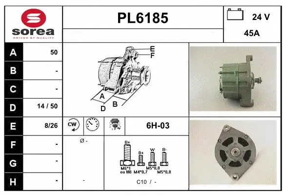 Alternator (PL6185)