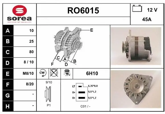 Alternator (RO6015)