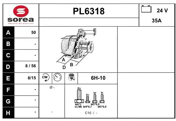 Alternator (PL6318)