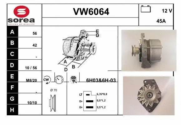 Alternator (VW6064)