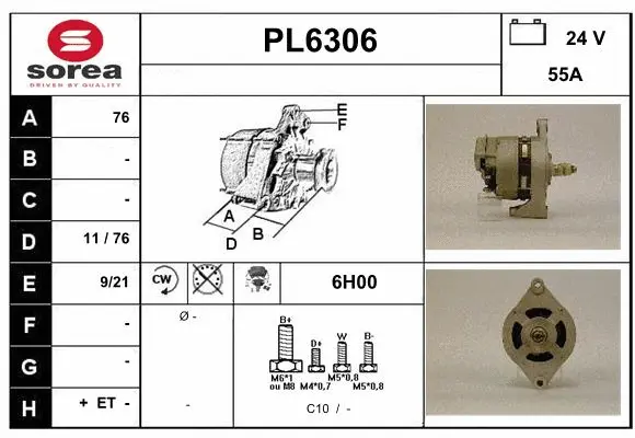 Alternator (PL6306)