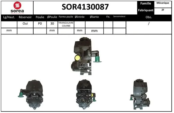 Hydraulic Pump, steering (SOR4130087)