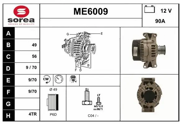 Alternator (ME6009)